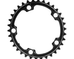 Absolute Black Chainrings & Accessories|Premium Oval Chainrings (Black) (2 x 10/11 Speed) (110mm BCD) (Inner) (34T)
