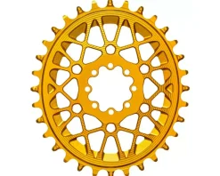 Absolute Black Chainrings & Accessories|SRAM T-Type Oval 8-Blot Direct Mount Chainring (Gold) (Single) (30T) (3mm Offset/Boost)