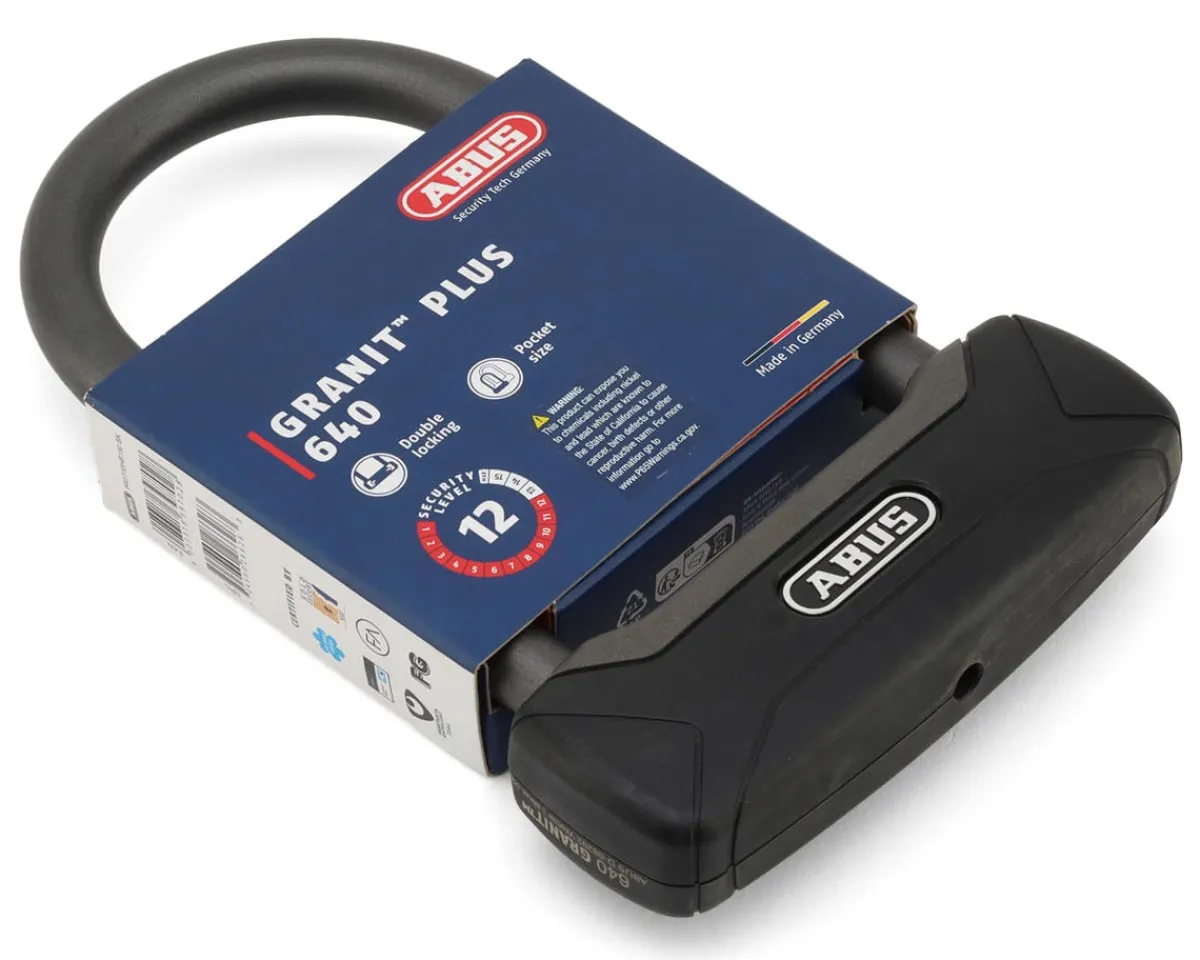 Abus Bike Locks|Granit Plus 640 U-Lock (Black)