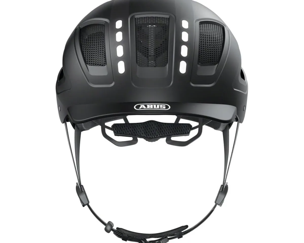 Abus Helmets|Helmets|Hyban 2.0 Urban Helmet (Signal Black) (52-58cm) (M) (w/Rear LED)