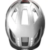Abus Helmets|Helmets|Hyban 2.0 Urban Helmet (Signal Silver) (52-58cm) (M) (w/Rear LED)