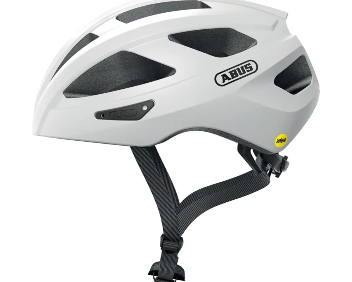 Abus Helmets|Helmets|Macator MIPS Helmet (White Silver) (51-55cm) (S)