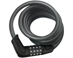 Abus Bike Locks|Tresor 6512 Combination Coiled Cable Lock w/ Mount (180cm)
