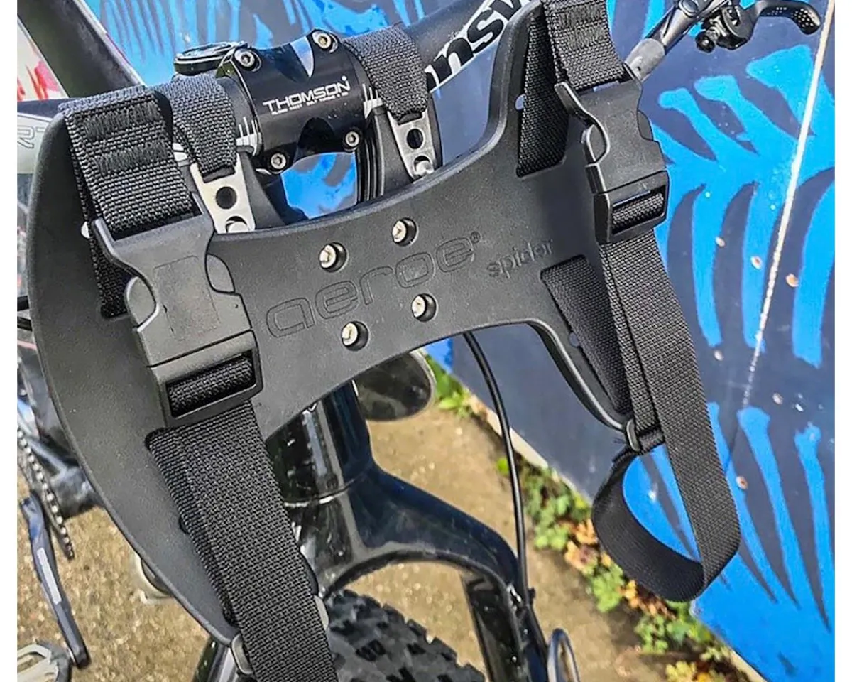 Aeroe Racks, Fenders, & Trailers|Spider Cradle w/ Handlebar & Fork Mount (Black)