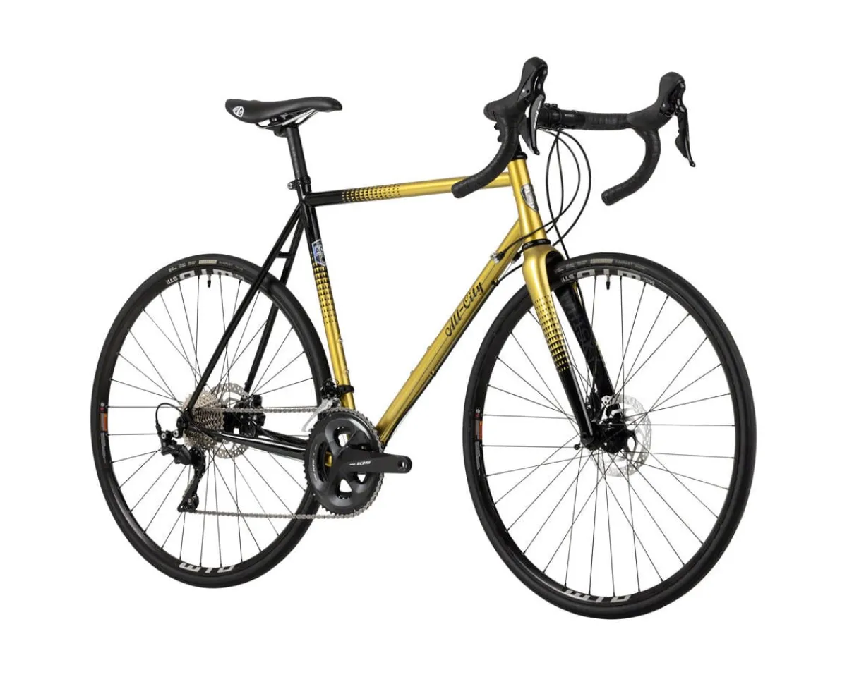 All-City Road Bikes|Zig Zag Road Bike (Golden Leopard) (Shimano 105) (Steel Frame) (46cm)