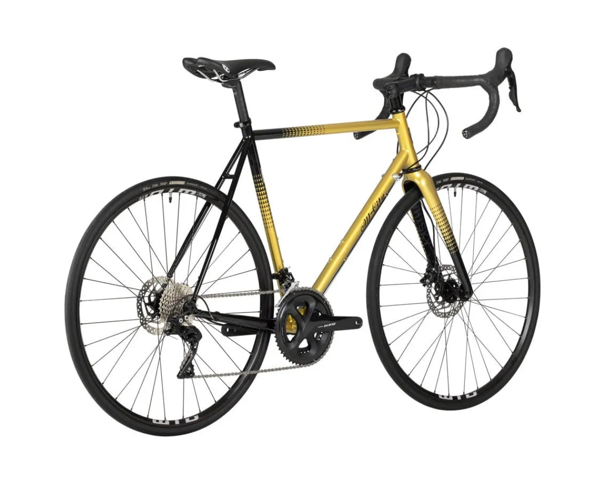 All-City Road Bikes|Zig Zag Road Bike (Golden Leopard) (Shimano 105) (Steel Frame) (46cm)