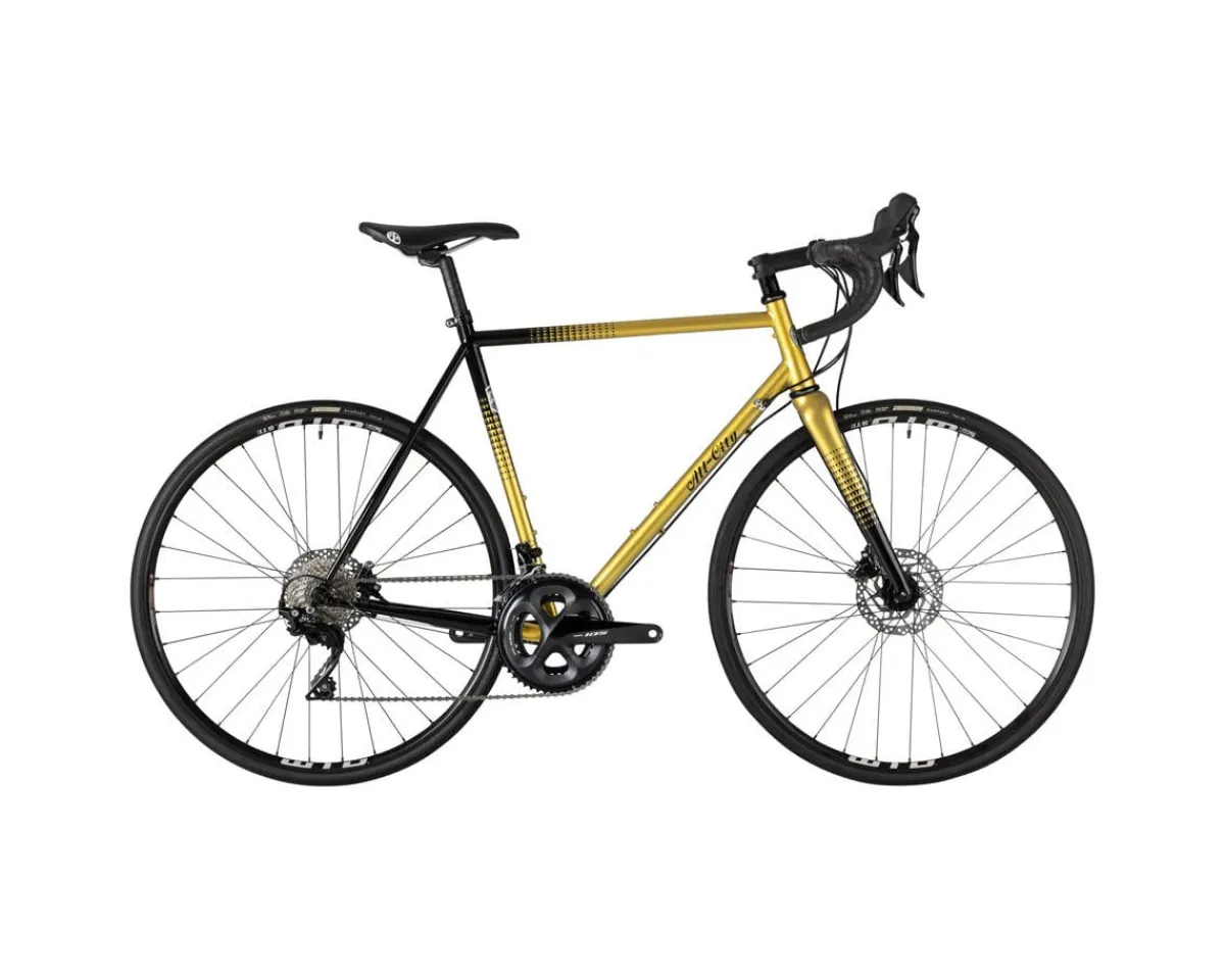 All-City Road Bikes|Zig Zag Road Bike (Golden Leopard) (Shimano 105) (Steel Frame) (46cm)
