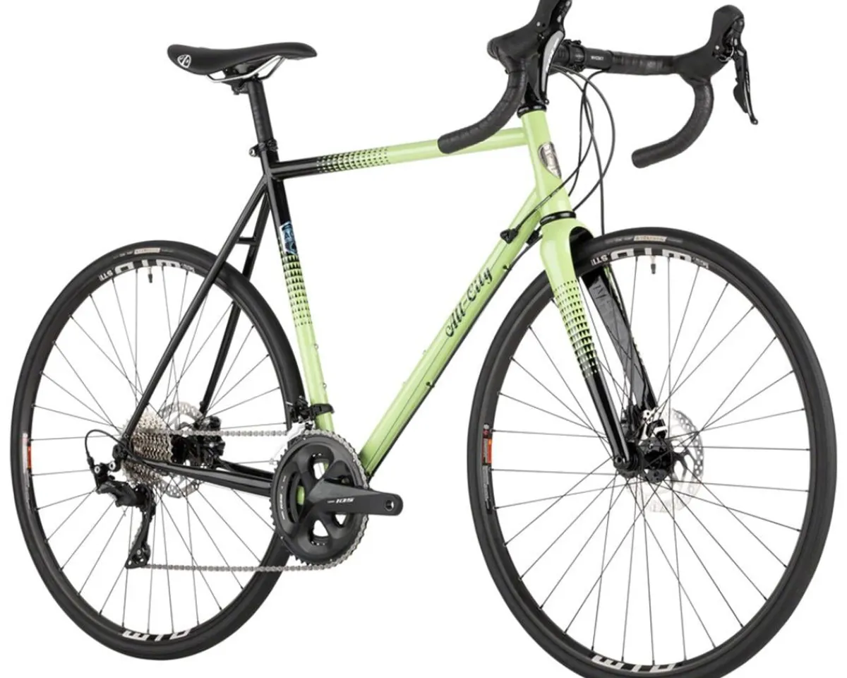 All-City Road Bikes|Zig Zag Road Bike (Honeydew Bling) (Shimano 105) (Steel Frame) (46cm)