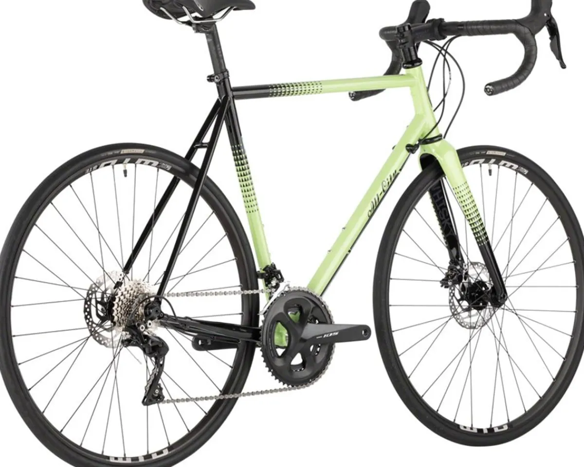 All-City Road Bikes|Zig Zag Road Bike (Honeydew Bling) (Shimano 105) (Steel Frame) (46cm)