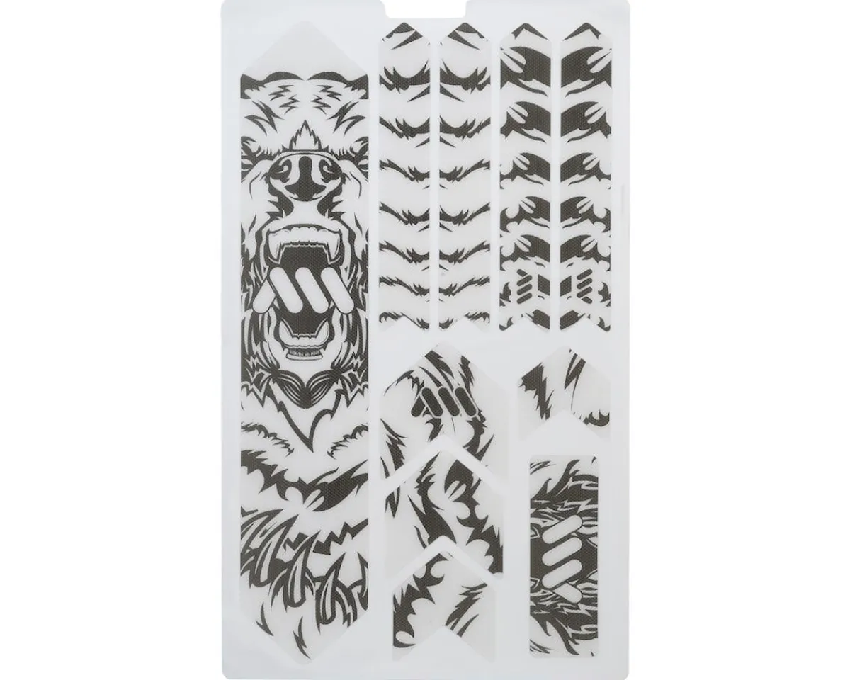 All Mountain Style Frame Protection & Decals|Honeycomb Frame Guard Extra (Grey) (Bear)