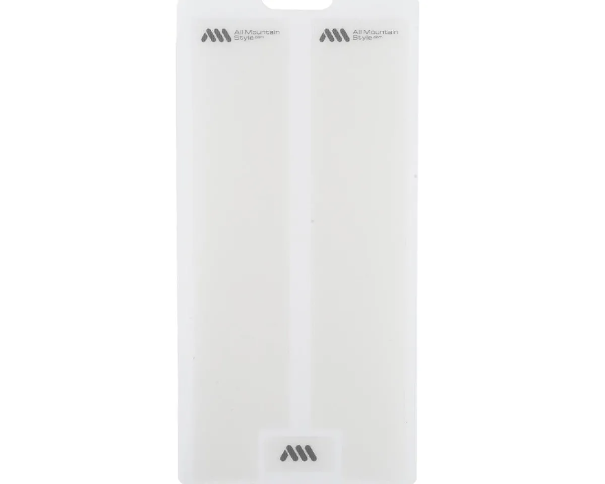 All Mountain Style Frame Protection & Decals|Honeycomb Fork Guard (Clear/Silver)