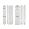 All Mountain Style Frame Protection & Decals|Honeycomb Full Frame Guard (Clear/Silver)
