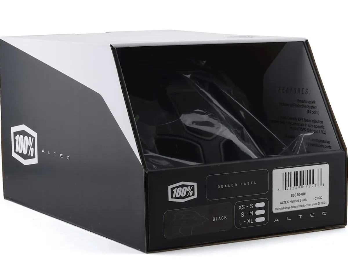 1 Helmets|Clothing Sale|00% Altec Mountain Bike Helmet (Black) (XS/S)
