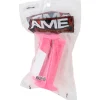 A'ME Grips & Handlebar Tape|Tri Grips (Fluorescent Pink) (125mm)
