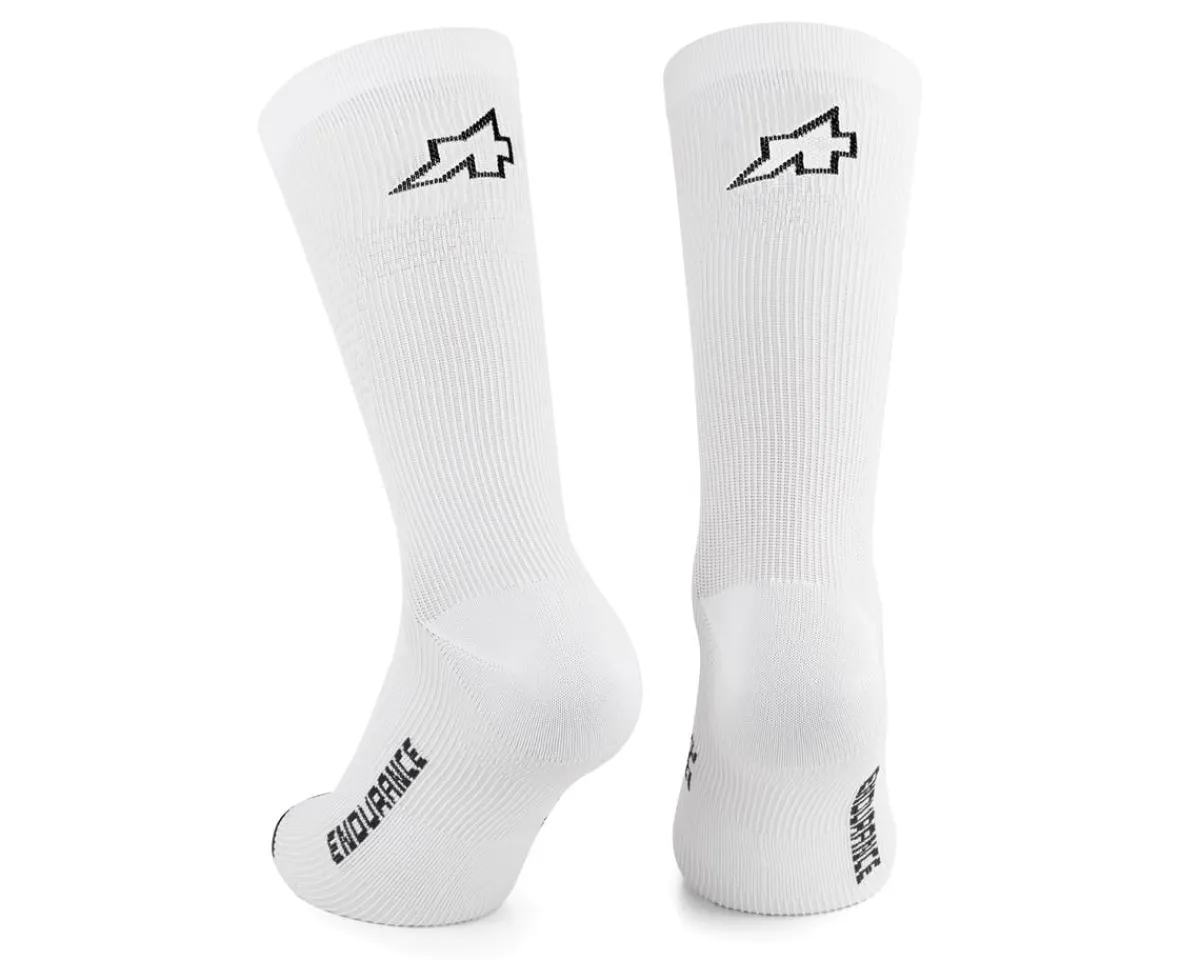 Assos Clothing Accessories|Shoes, Socks, & Footwear|Endurance Socks (White Series) (S11) (M)