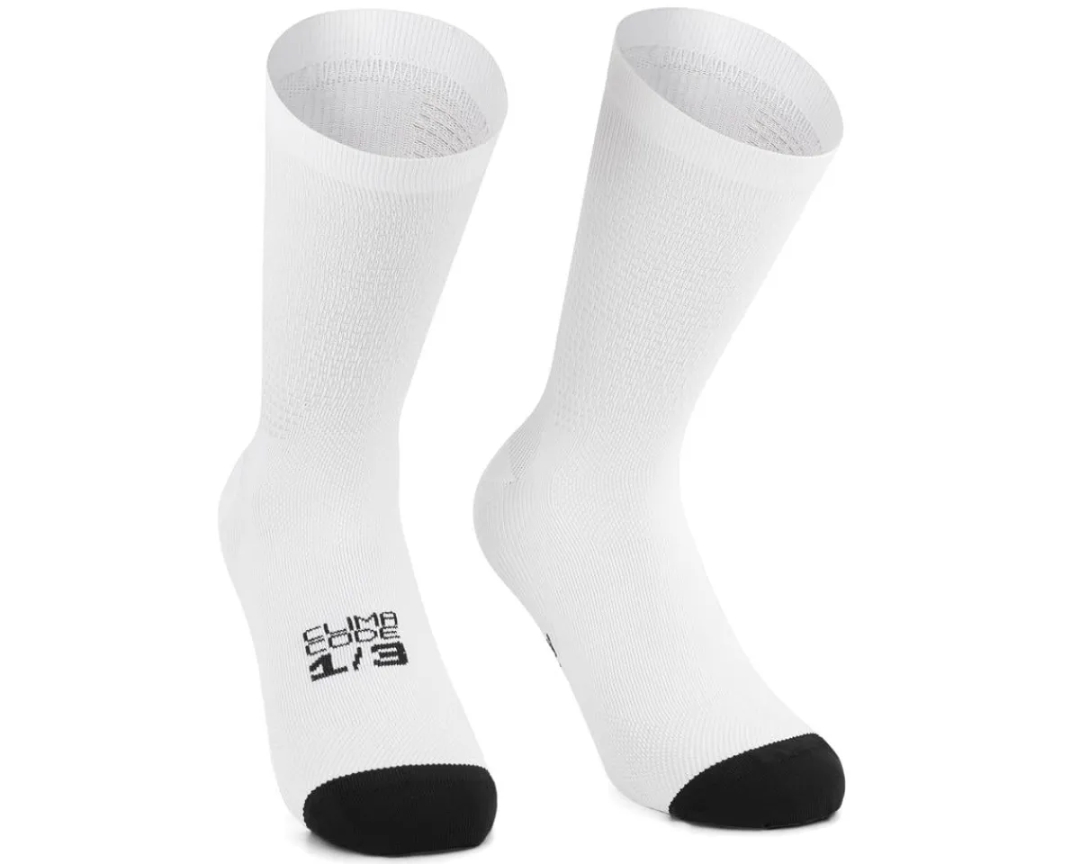 Assos Clothing Accessories|Shoes, Socks, & Footwear|Endurance Socks (White Series) (S11) (M)