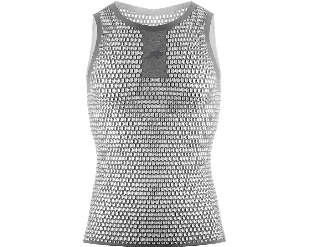 Assos Base Layers|Summer Essentials|Racing NS Sleeveless Skin Layer P1 Base Layer (Ice Grey) ( Size I)