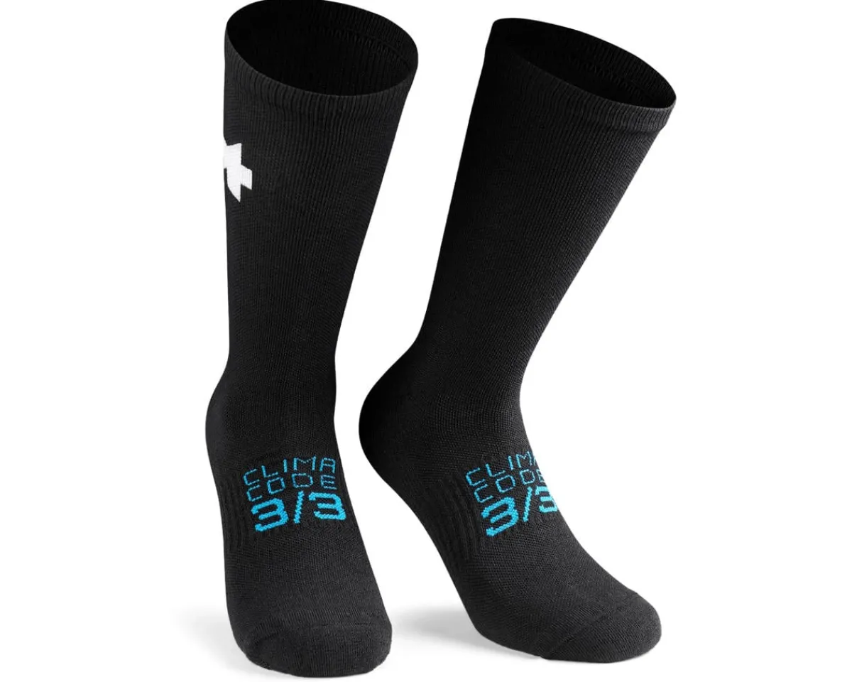 Assos Clothing Accessories|Shoes, Socks, & Footwear|Winter Socks (P1) (Black Series) ( Size 0)
