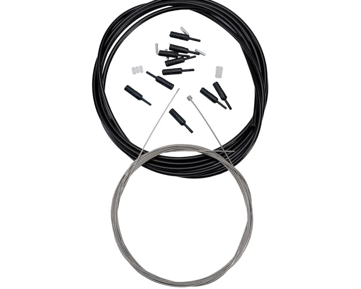 Aztec Cables & Housing|Shifter Cable & Housing Set (Black) (For Shimano/SRAM) (1.1mm) (2200mm)