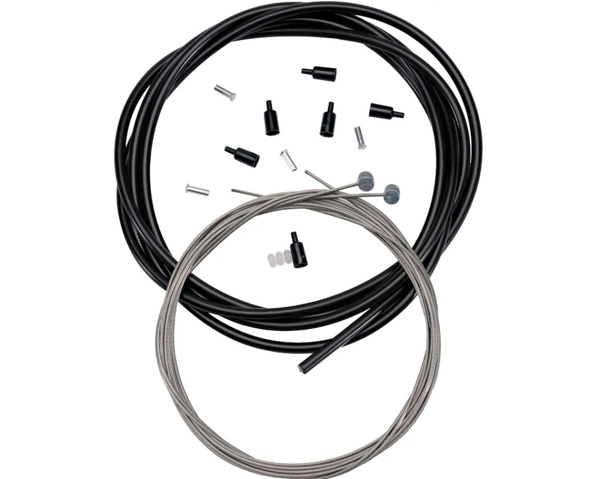 Aztec Brakes|Cables & Housing|Super Slic Brake Cables (Black) (Stainless) (2 Pack) (1.5mm) (1800mm) (Mountain Cable) (w/ Housing)