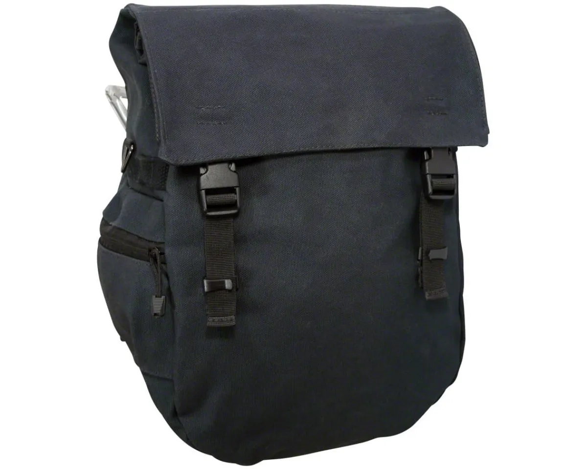 Banjo Brothers Bags & Packs|Minnehaha Waterproof Canvas Pannier (Black) (18L)