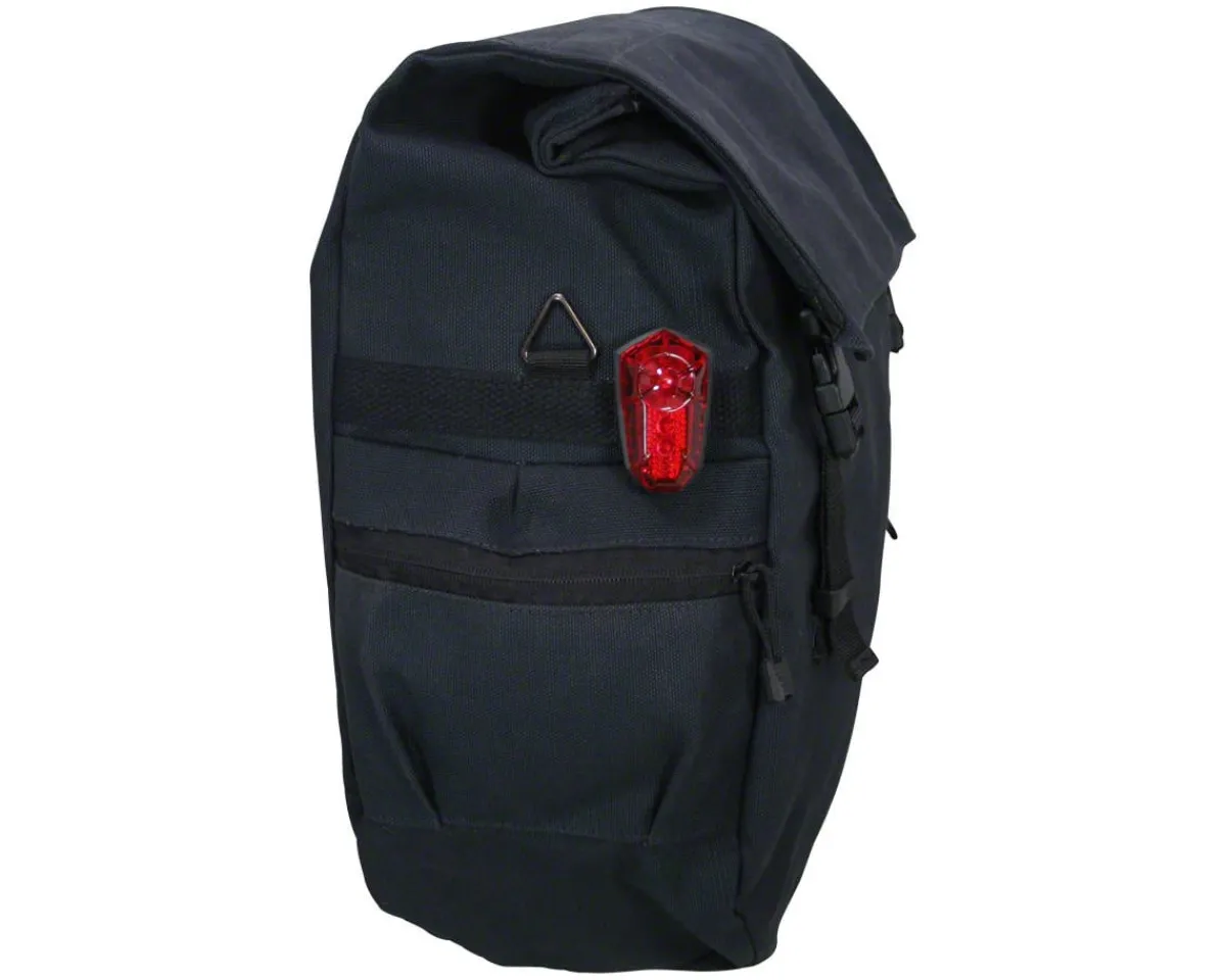 Banjo Brothers Bags & Packs|Minnehaha Waterproof Canvas Pannier (Black) (18L)