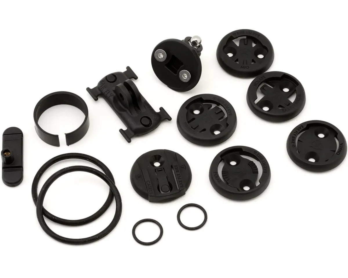 Bar Fly Bike Computers|Mounts & Handlebar Accessories|4 Max Multi Device Mount System (Black) (31.8/35mm) (Garmin/Wahoo/GoPro & More)