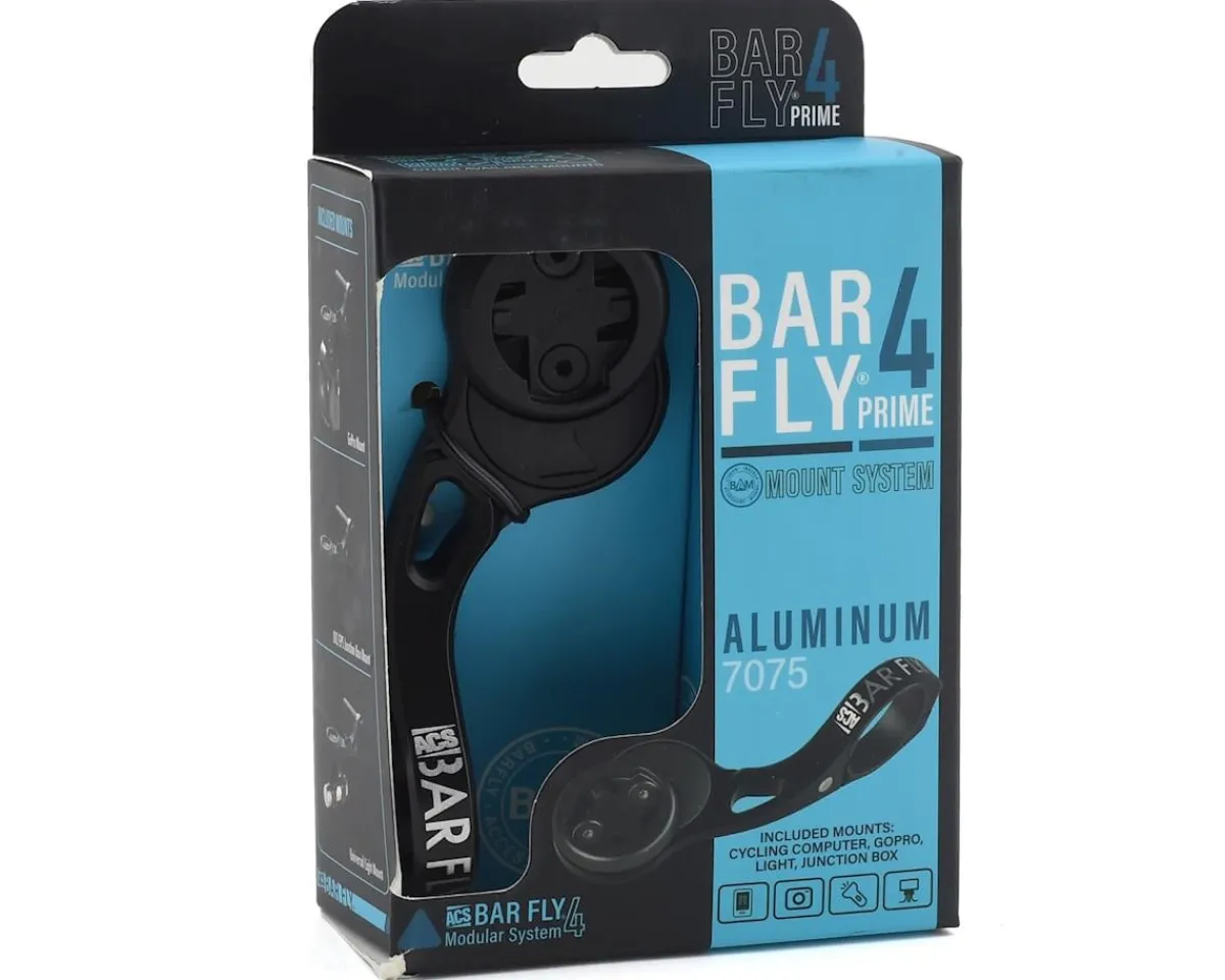 Bar Fly Bike Computers|Mounts & Handlebar Accessories|4 Prime 7075 Aluminum Computer Mount (Black) (31.8/35mm)