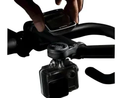 Bar Fly Bike Computers|Mounts & Handlebar Accessories|4 TT Multi Device Mount System (Black) (24/22.2mm) (Time Trial/Tri) (Garmin/Wahoo/GoPro & More)