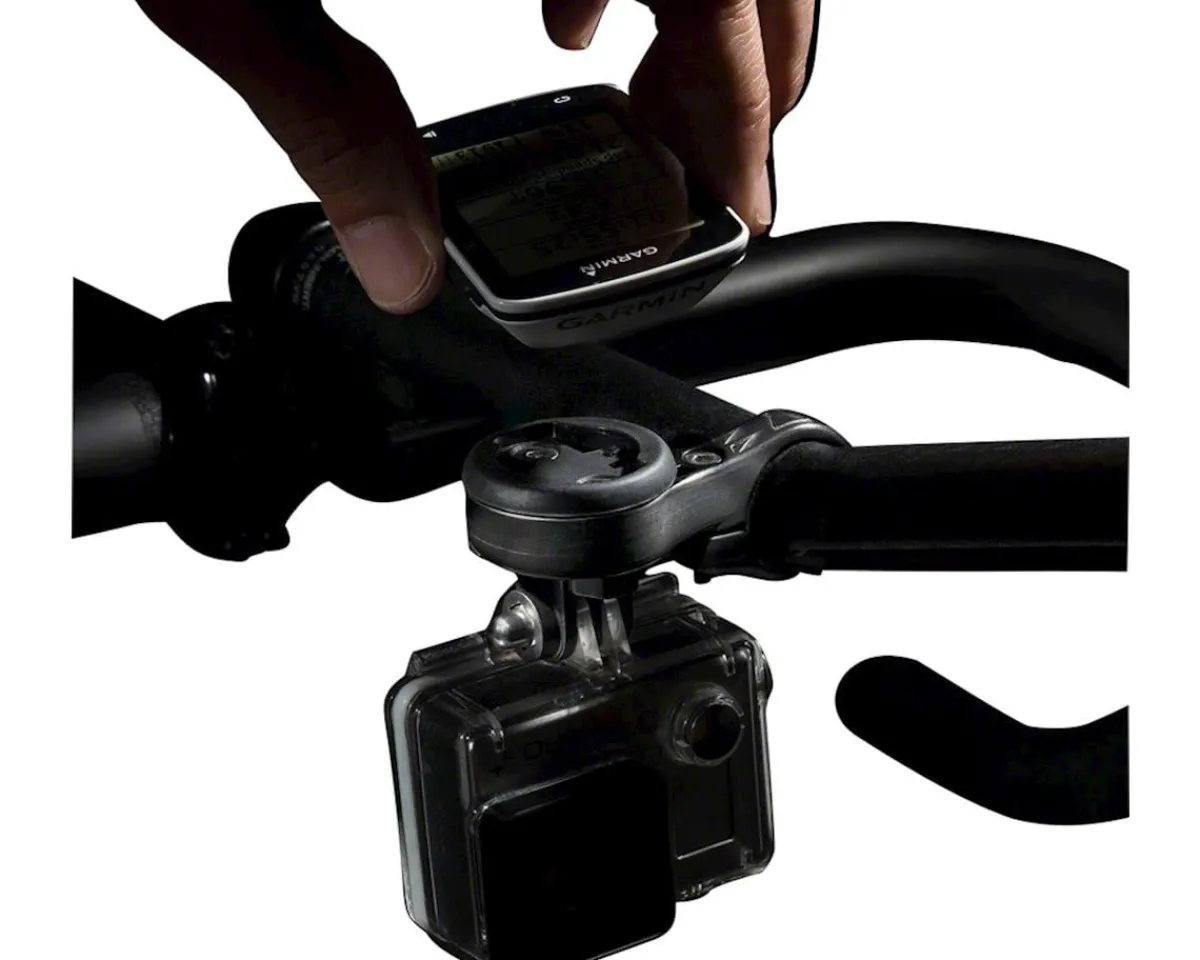 Bar Fly Bike Computers|Mounts & Handlebar Accessories|4 TT Multi Device Mount System (Black) (24/22.2mm) (Time Trial/Tri) (Garmin/Wahoo/GoPro & More)