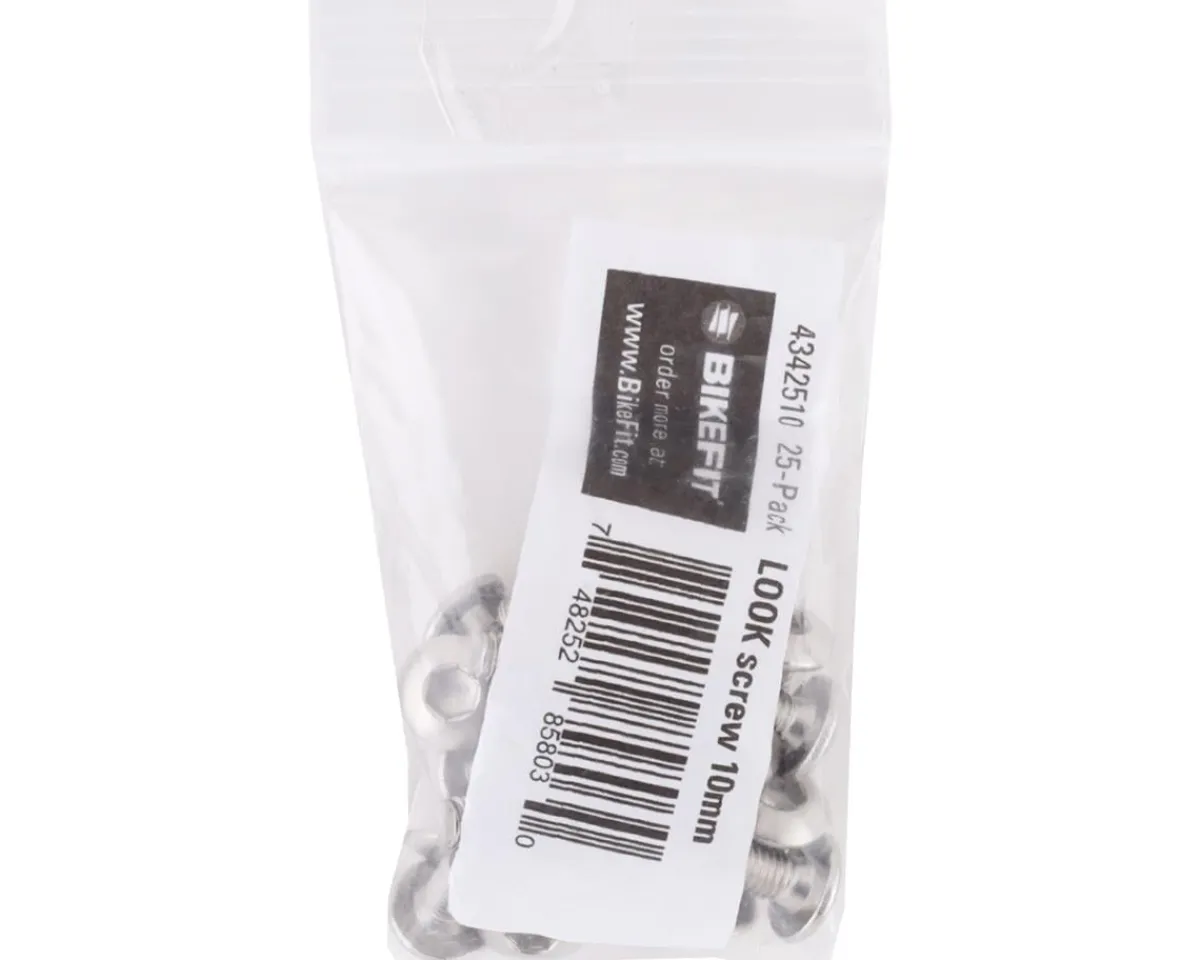 BikeFit Shoes|Pedals & Cleats|Look/Shimano Cleat Screws (25 Pack) (10mm)