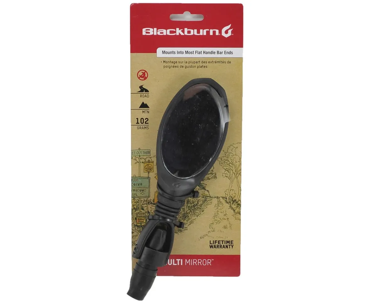 Blackburn Mounts & Handlebar Accessories|Holiday Shopping|Multi Mirror (Black) (Bar-End Mounted)