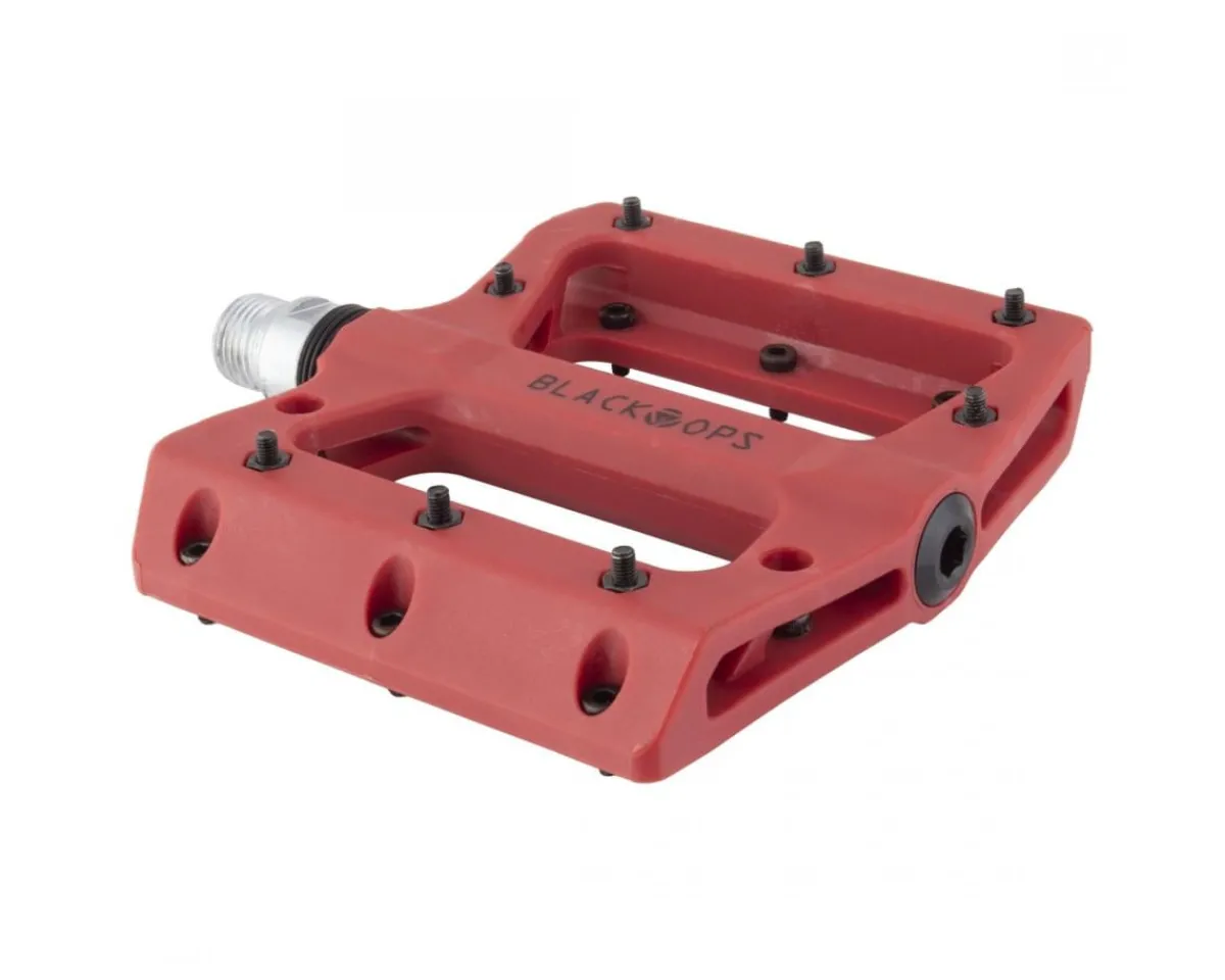 Black Ops Pedals & Cleats|Nylo-Pro II Pedals (Red)