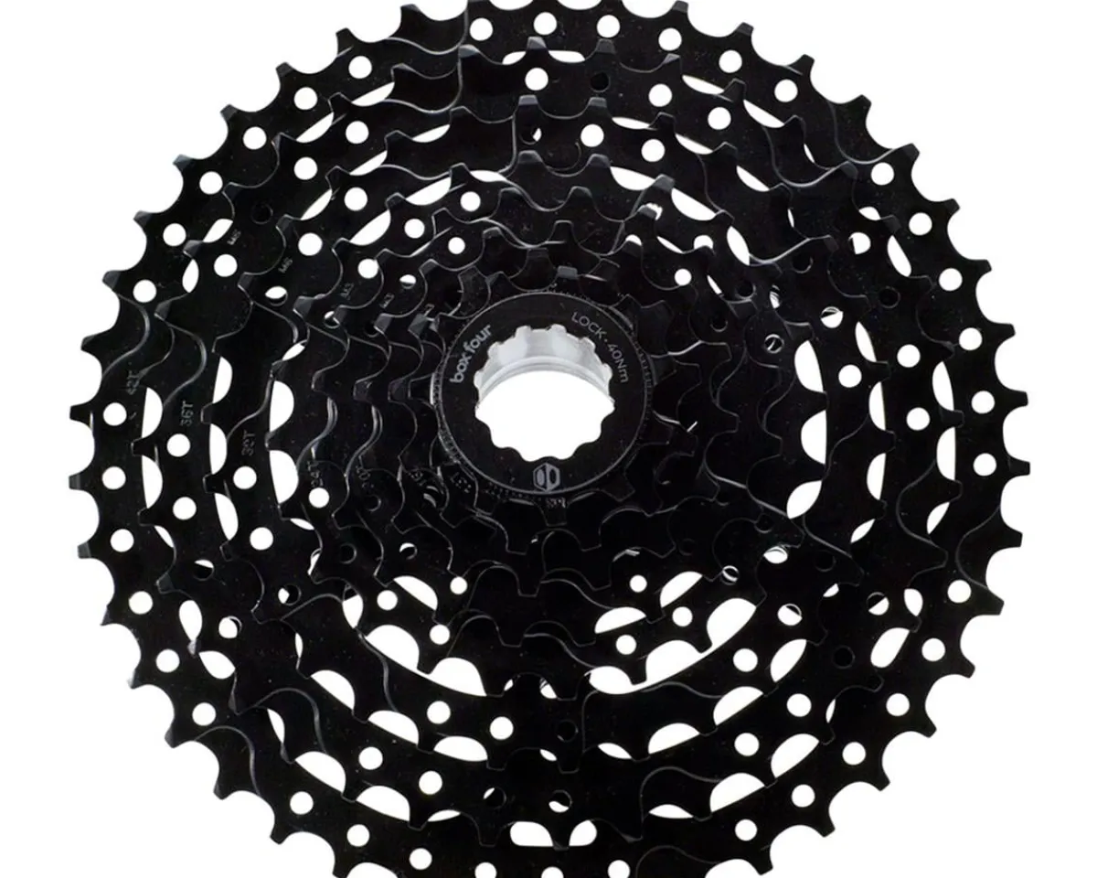 Box Cassettes|Four Prime 9 Cassette (Black) (8 Speed) (Shimano HG) (11-42T)