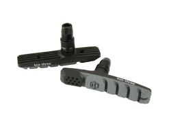 Box Brakes|Three V-Brake Pads (Grey) (1 Pair) (Threaded)