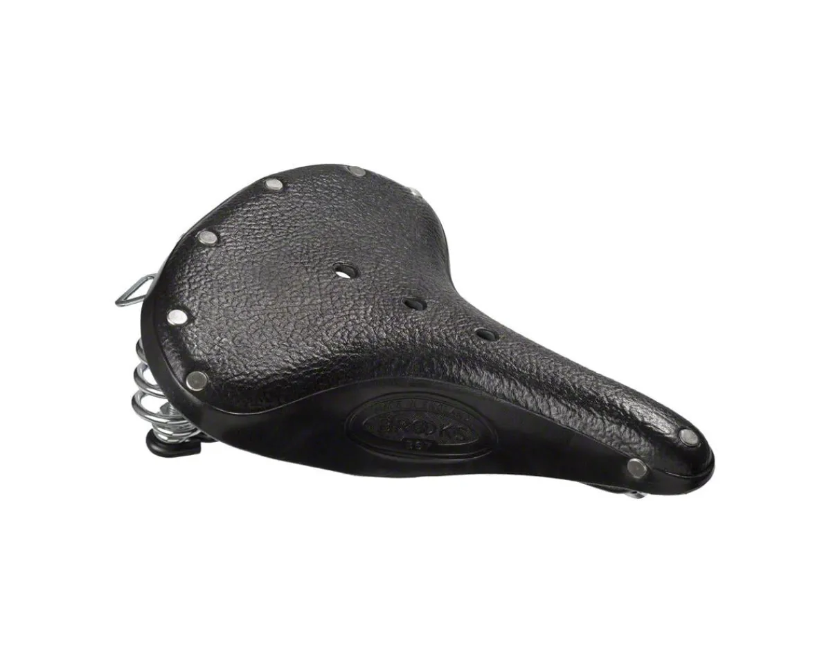 Brooks Saddles & Seats|B67 Men's Saddle (Black) (Black Steel Rails) (210mm)