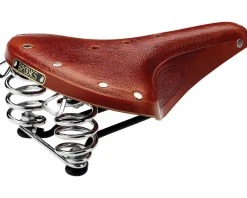 Brooks Saddles & Seats|B67 Men's Saddle (Honey) (Black Steel Rails) (210mm)