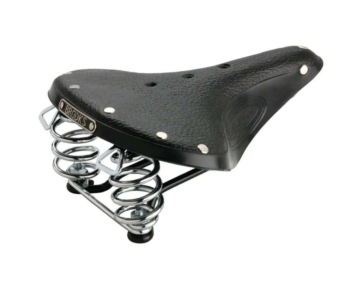 Brooks Saddles & Seats|B67 S Women's Saddle (Black) (Black Steel Rails) (210mm)