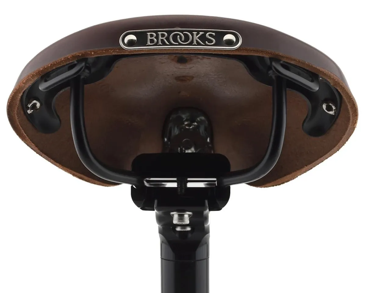 Brooks Saddles & Seats|B17 Women's Saddle (Antique Brown) (Black Steel Rails) (177mm)