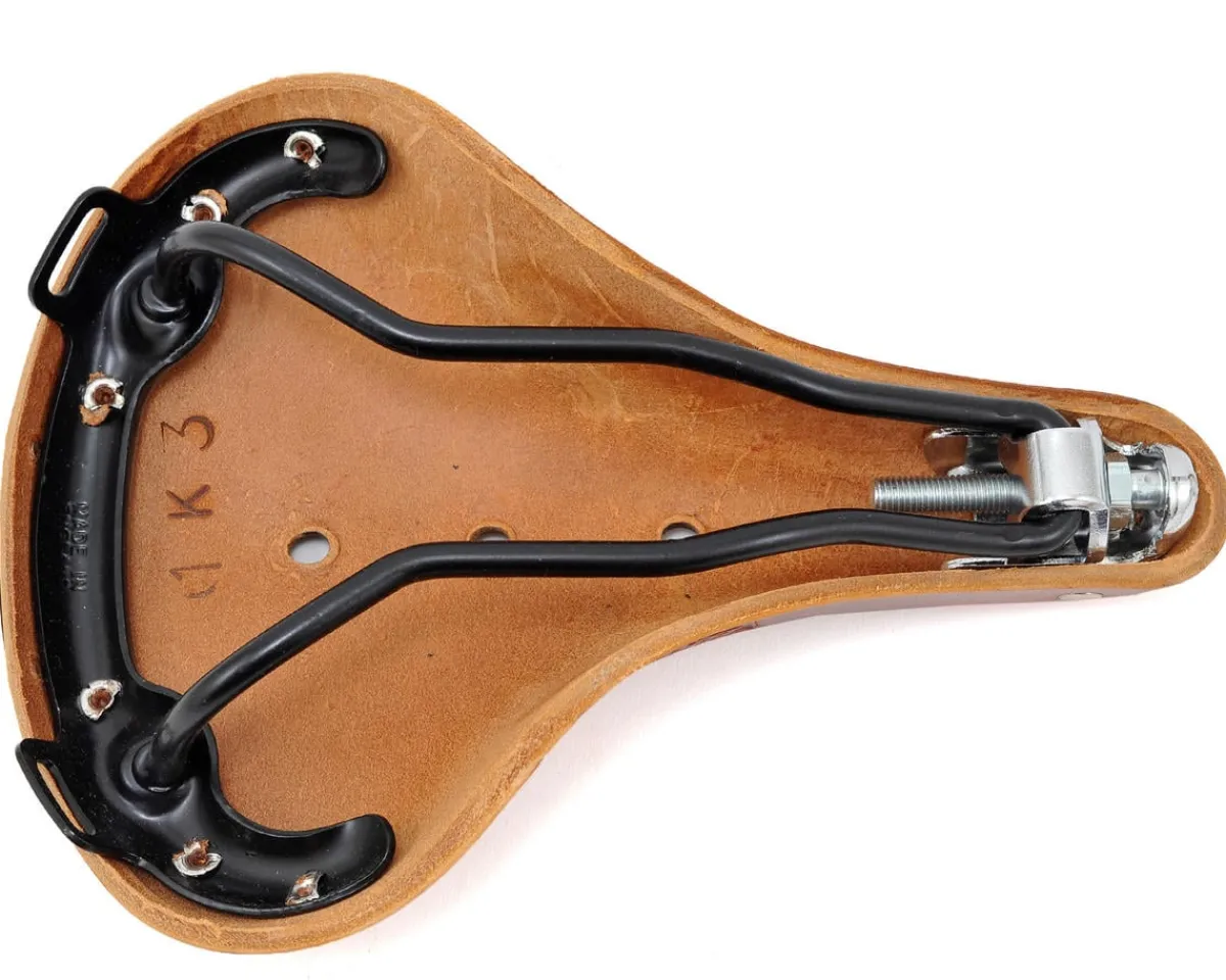 Brooks Saddles & Seats|B17 Women's Saddle (Honey) (Black Steel Rails) (177mm)
