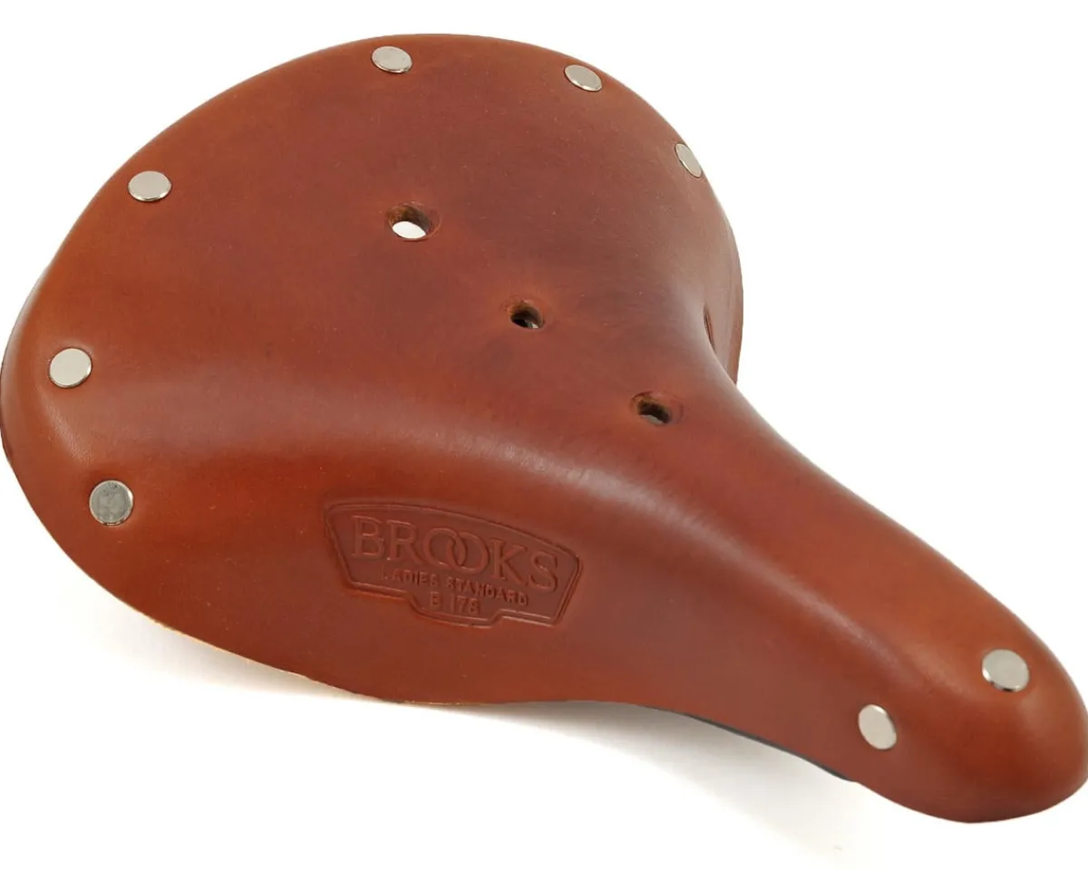 Brooks Saddles & Seats|B17 Women's Saddle (Honey) (Black Steel Rails) (177mm)
