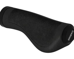Brooks Grips & Handlebar Tape|Ergonomic Rubber Grip (Black) (130mm Length)