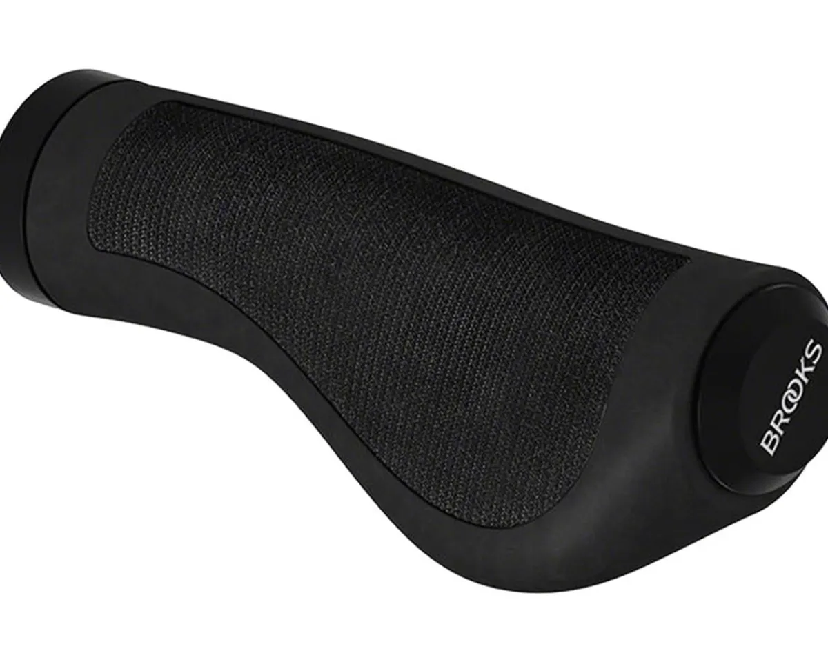 Brooks Grips & Handlebar Tape|Ergonomic Rubber Grip (Black) (130mm Length)