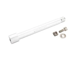 Burgtec Wheels & Parts|Suspension|Fox Fork 2021+ Axle (Rhodium Silver) (15 x 110mm) (Fox 36/38)