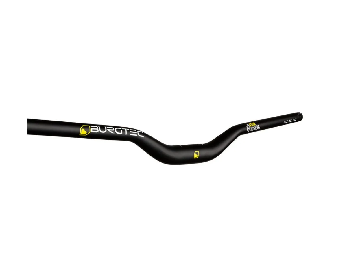 Burgtec Handlebars|Josh Bryceland Ride Wide Rise Bar (Black) (38mm Rise) (800mm) (35mm Clamp)