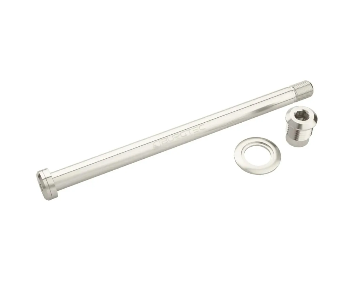 Burgtec Wheels & Parts|Trek 184.5mm Rear Axle (Rhodium Silver)