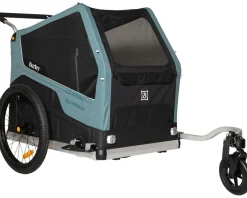 Burley Racks, Fenders, & Trailers|Bark Ranger Pet Bike Trailer & Stroller (Blue) (XL)