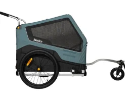 Burley Racks, Fenders, & Trailers|Bark Ranger Pet Bike Trailer & Stroller (Blue) (XL)