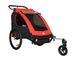 Burley Racks, Fenders, & Trailers|Honey Bee Bike Trailer & Stroller (Red)