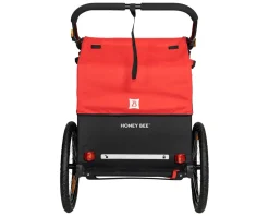 Burley Racks, Fenders, & Trailers|Honey Bee Bike Trailer & Stroller (Red)